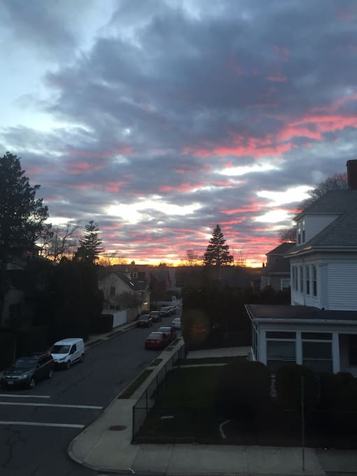 A free amenity -- New Bedford's beautiful sunsets