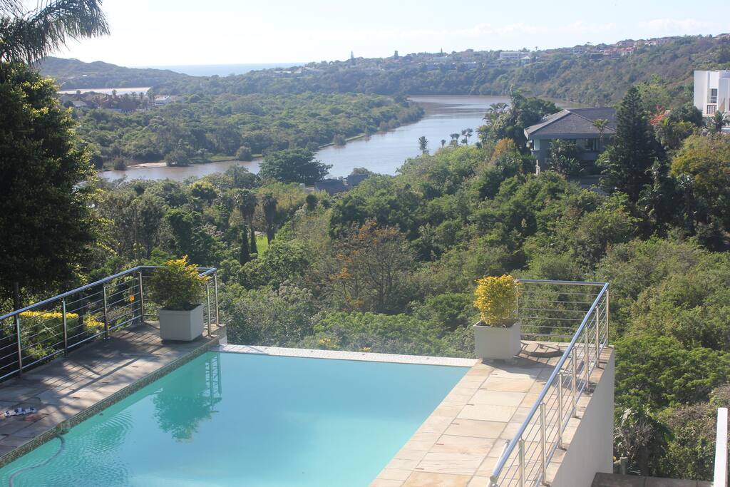 View over river