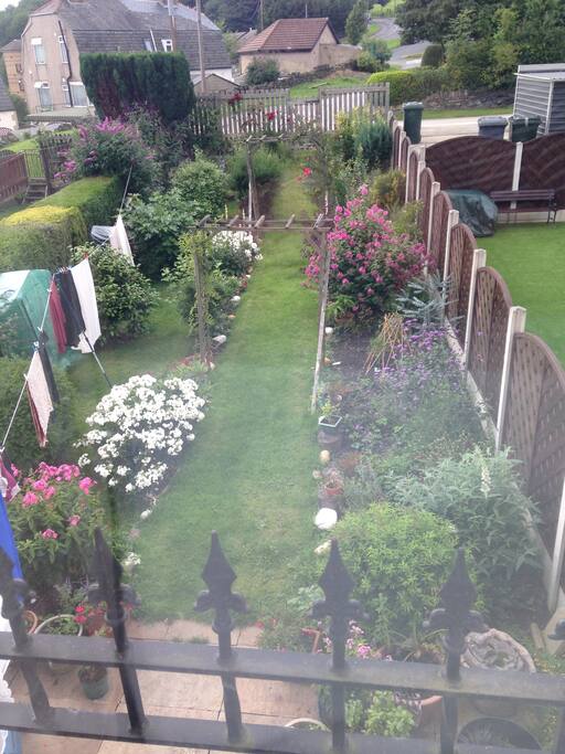 Garden....and back of the house, the guest bedroom looks over the garden.