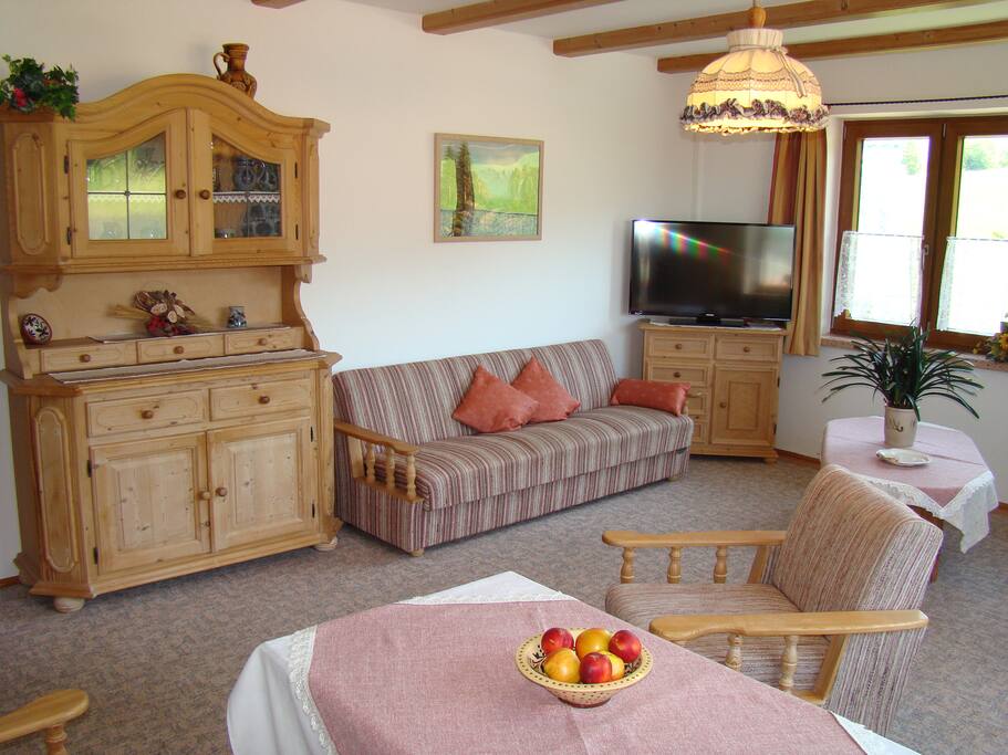 Wohnschlafzimmer mit 3 Betten