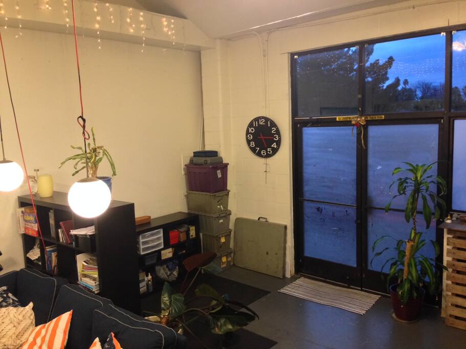 Loft entrance and work area