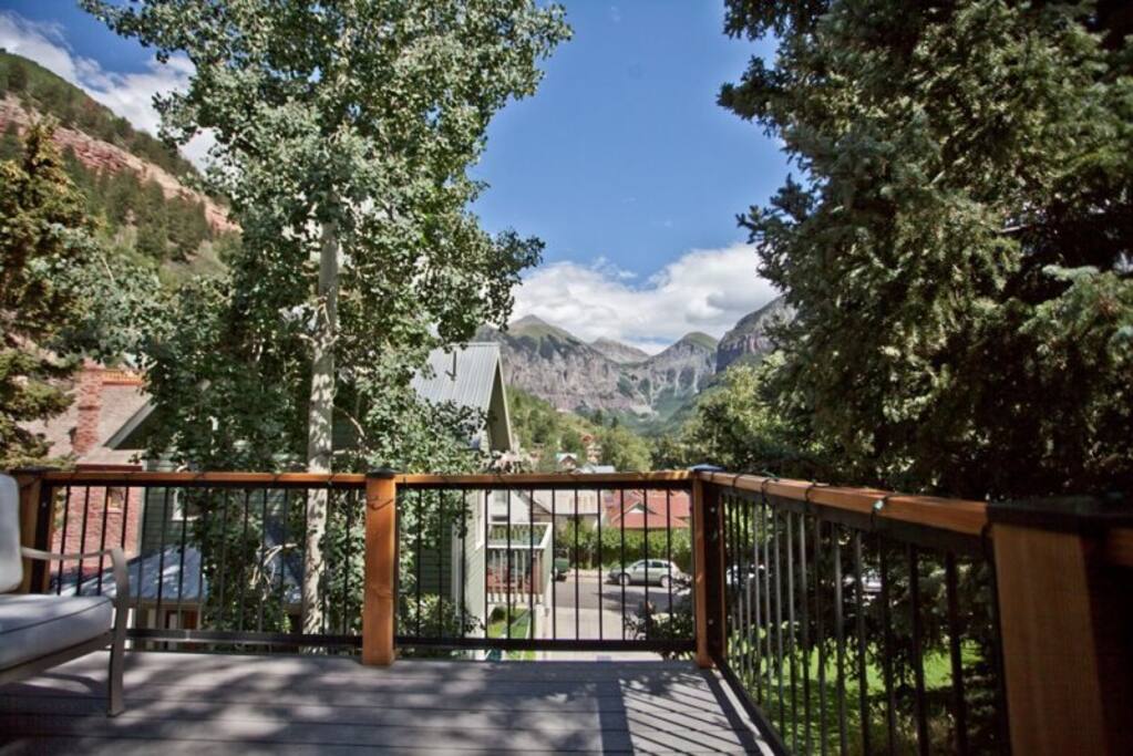 Furnished Deck - Weber Gas BBQ Deck furniture set, 1 Sofa, 2 chairs - seats 5 comfortably with large center table.