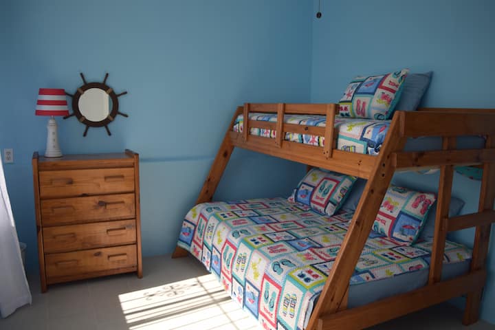 The 3rd bedroom sleeps 3 comfortably with a full and twin bunk bed.