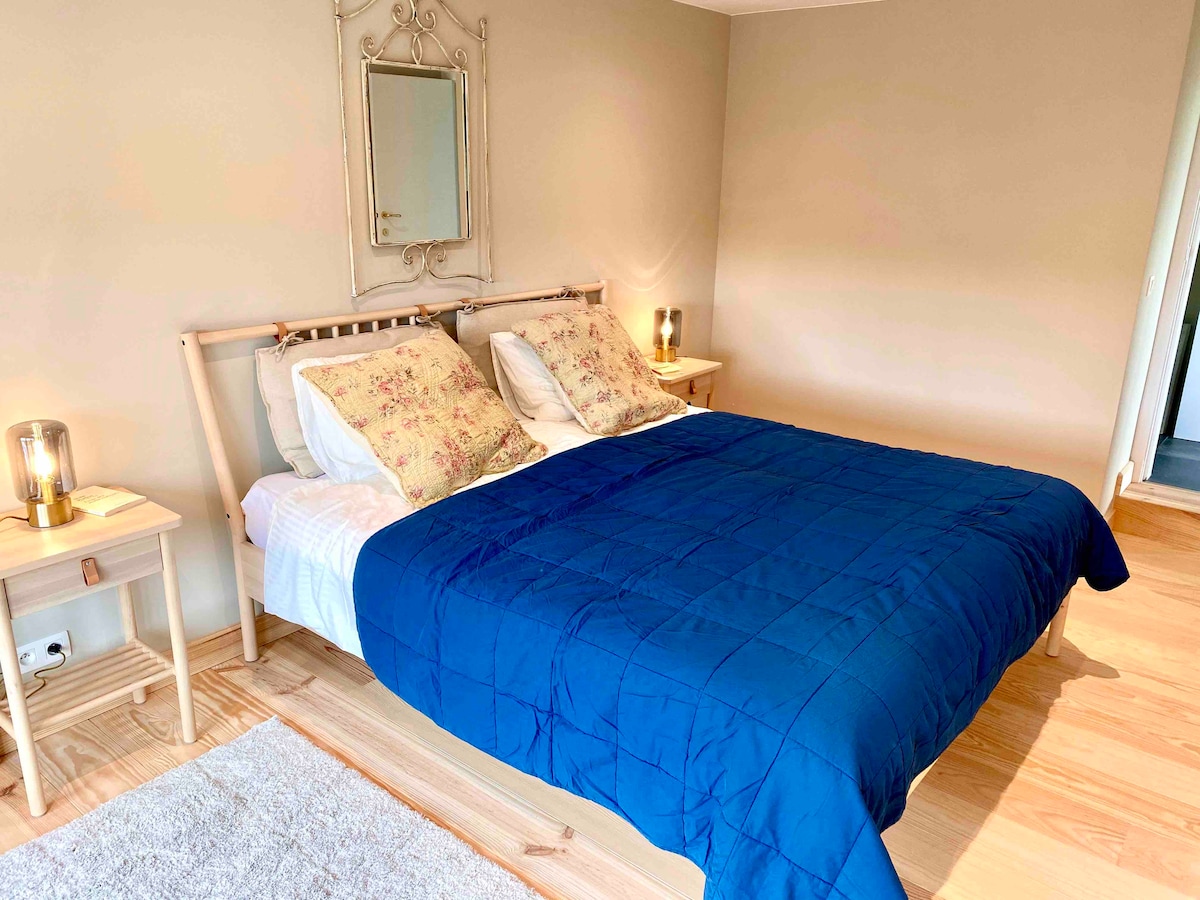 Bedroom 1 on the ground floor with private bathroom 