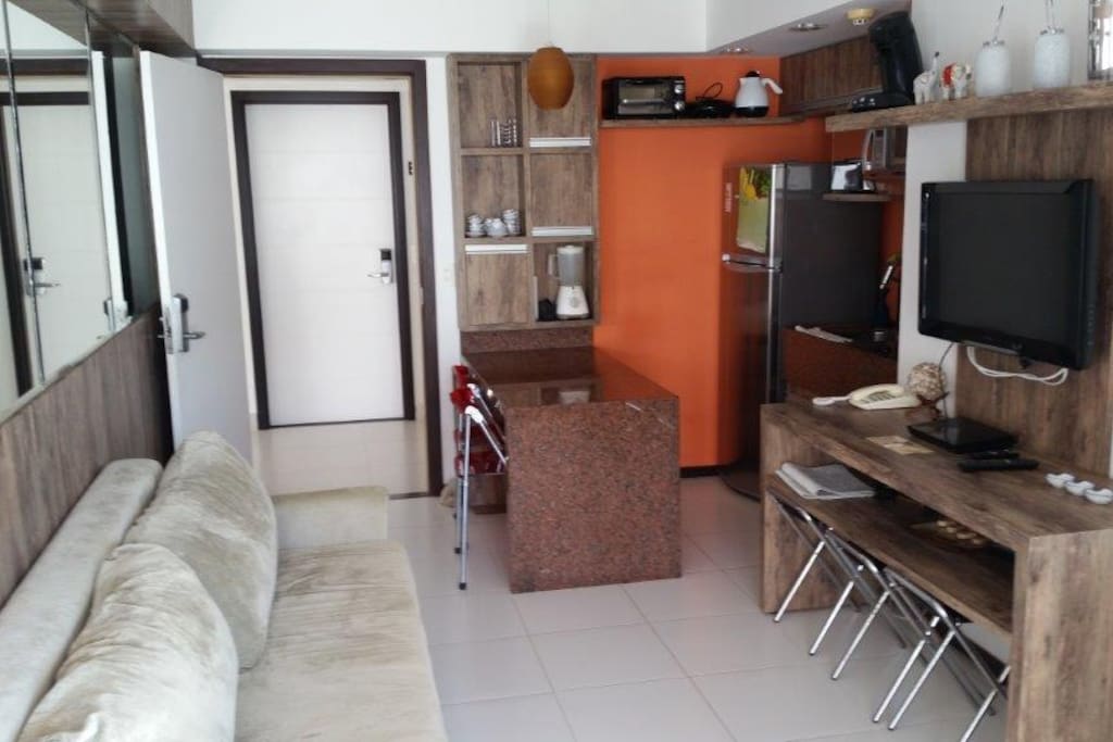Sala com Cozinha Americana