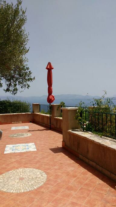 Terrazza privata con vista sul Golfo di Castellammare