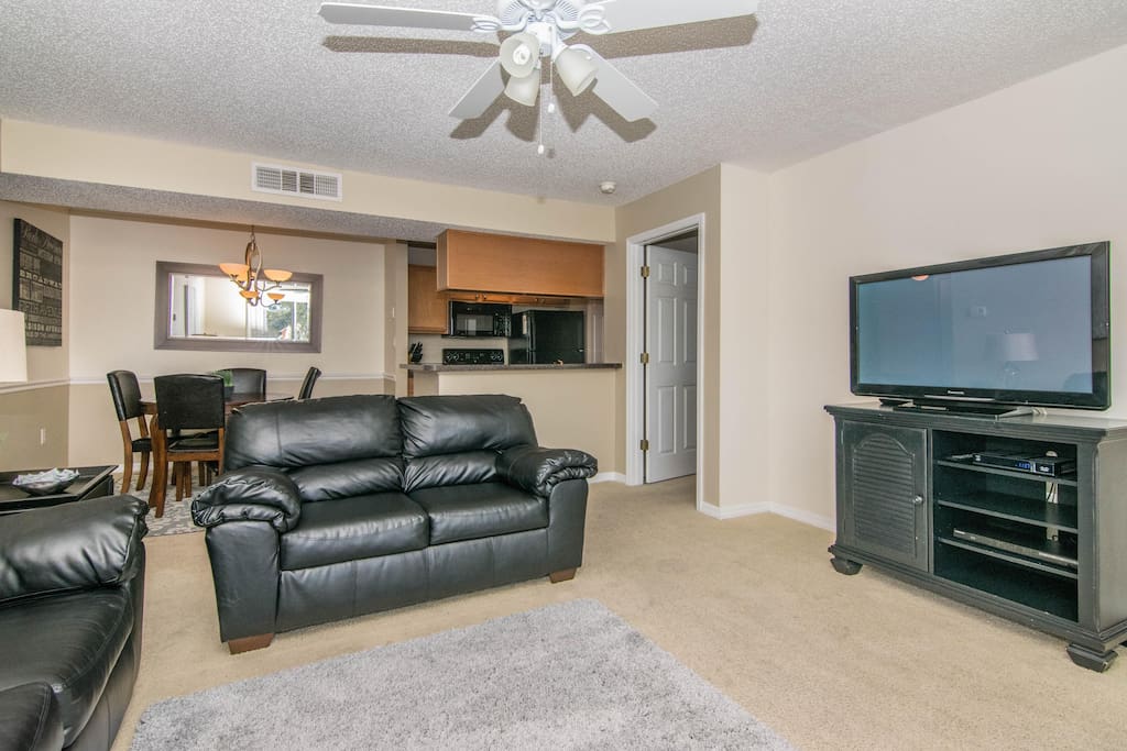 Living Room w/ Flat Screen TV