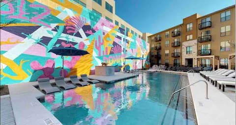 Successful Airbnb property: Domain Apt w/ Lux Bed & Patio in Prime Location! in Austin