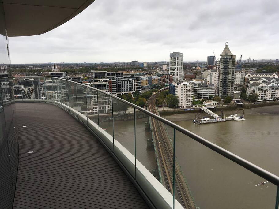 View from balcony to Chelsea