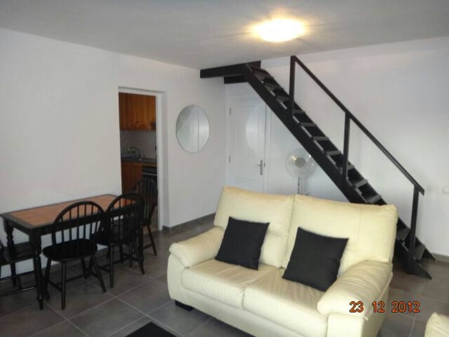 Lounge Area View to Roof Terrace Stairs