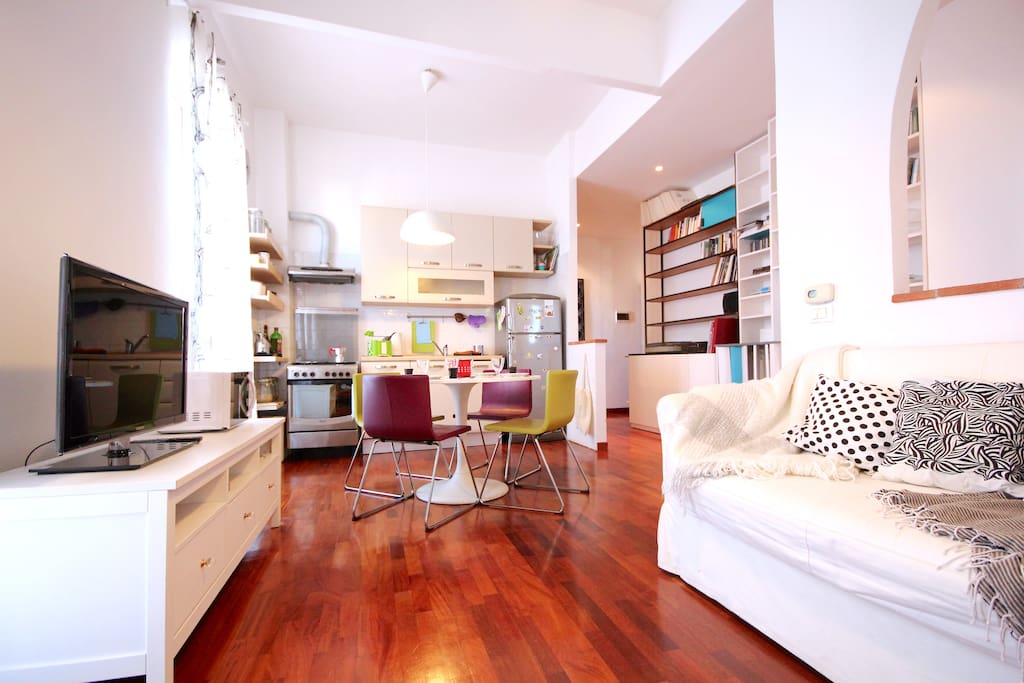The living room is very bright and comfortable