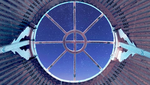 Yurta sotto le stelle