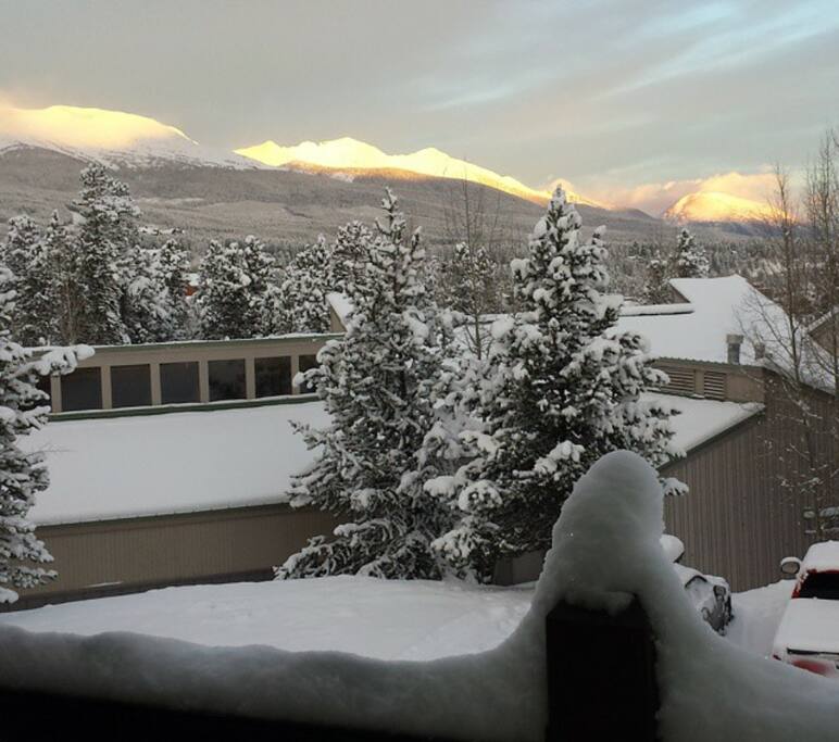 Sunrise from the master bedroom window