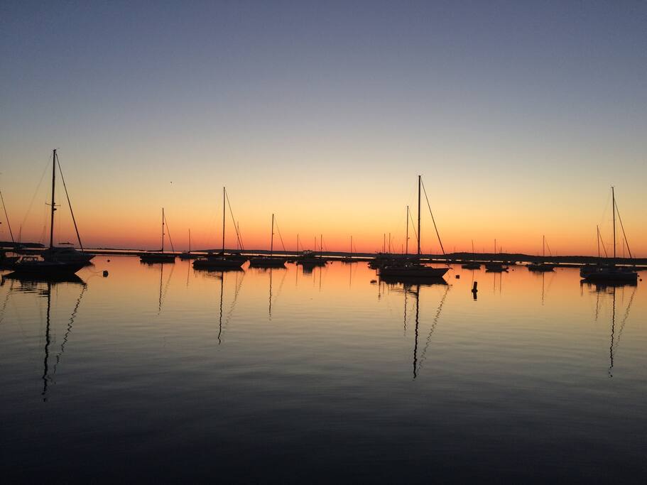Sunrise on the warf