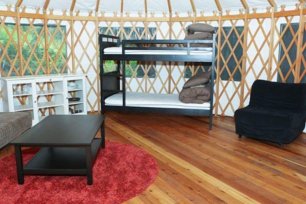 These yurts pull from Mongolian influence