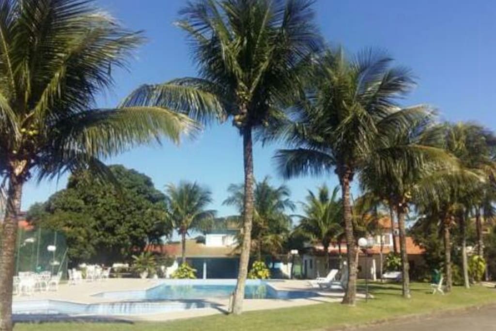 Área das piscinas
