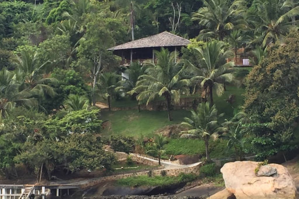 House viewed from the ocean