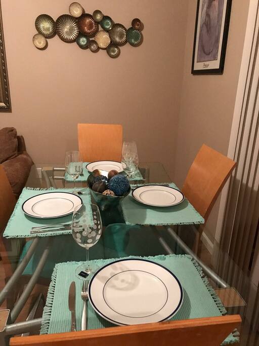 Dining room with everything you need for entertaining