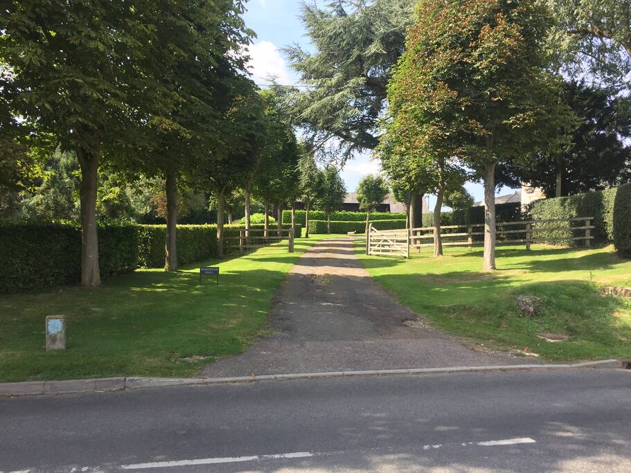 Secluded with plenty of parking