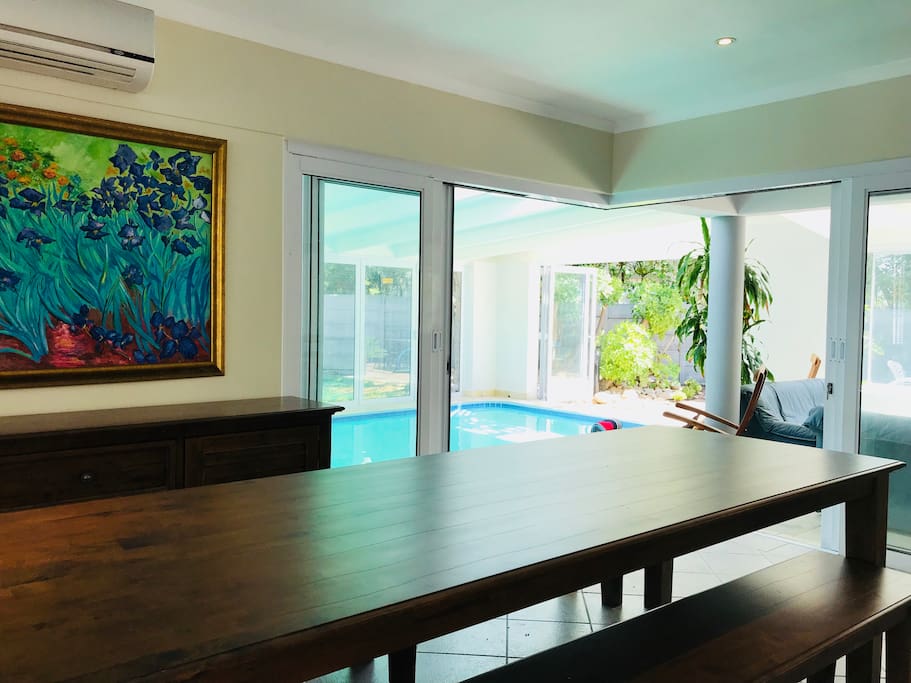 Dining Room over looking Pool
