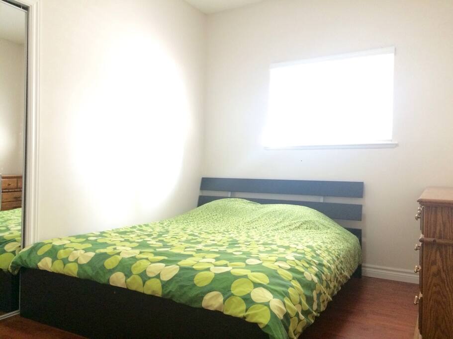 Queen sized bed