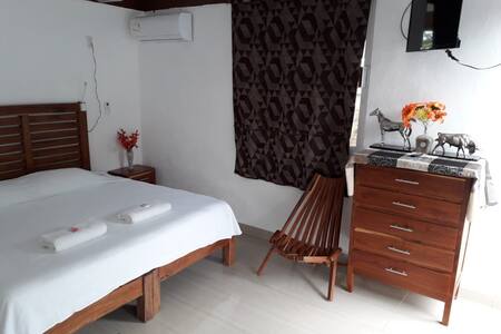 Habitación Confortable Con Piscina y Cama King.