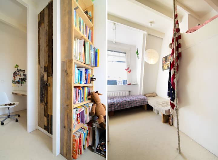 Ზედა საძინებელი ორი, შესაძლებელია სამი საწოლით