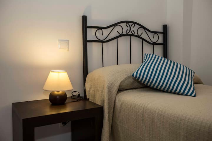 Schlafzimmer-Detail. 