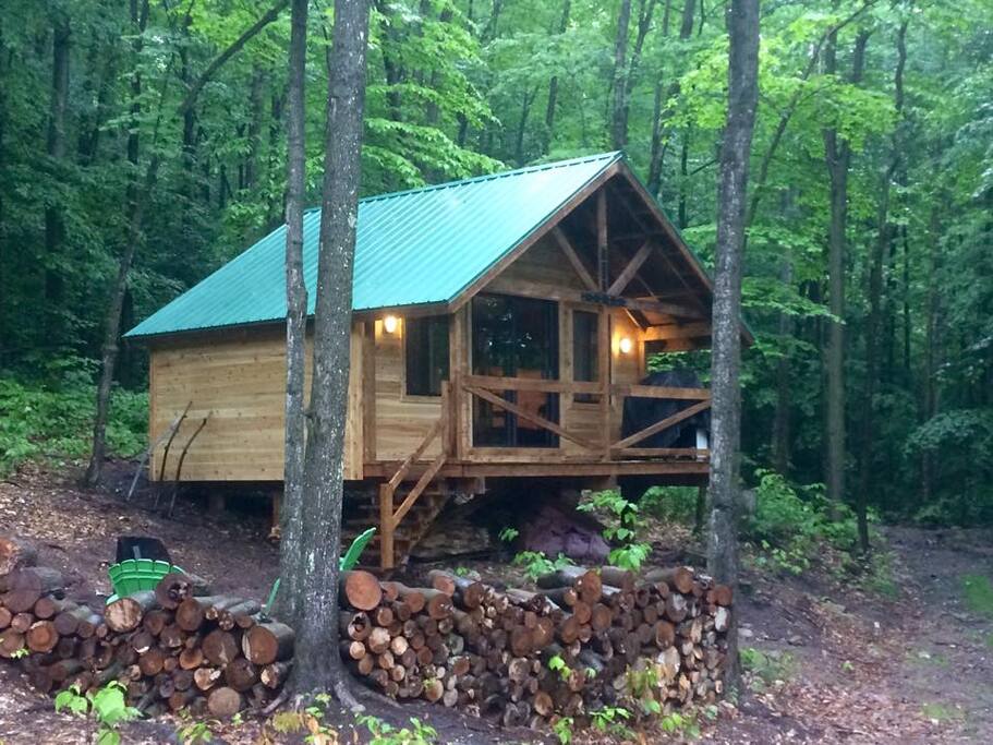 la première cabine Des Cabines Nordik des Piles
