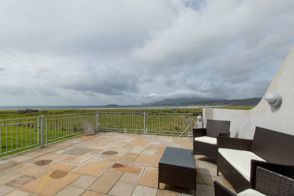 Patio south facing gets the sun all afternoon and evening!
