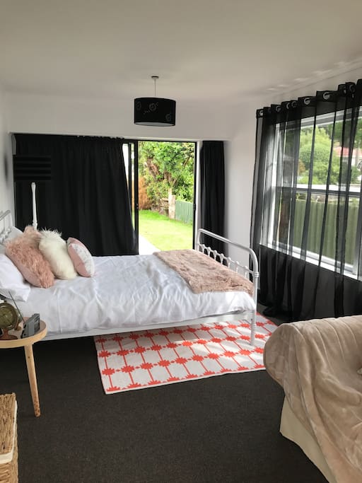 Double queen bed different angle