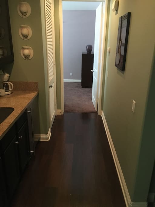 Hallway leading to bedroom