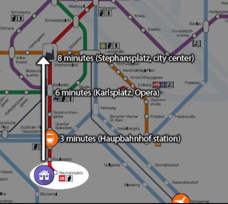 the metro station is a few steps away