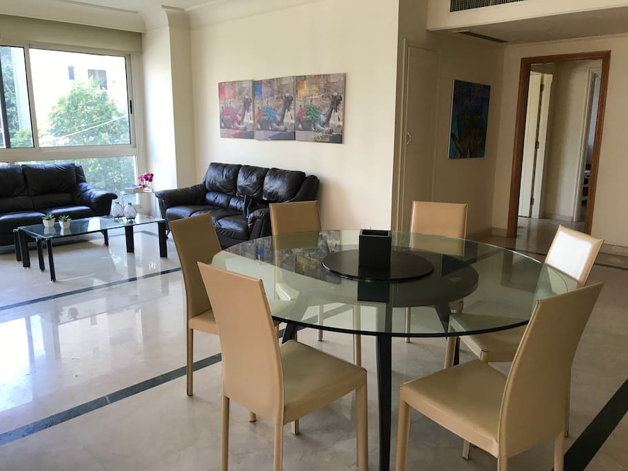 Dining room and sitting room