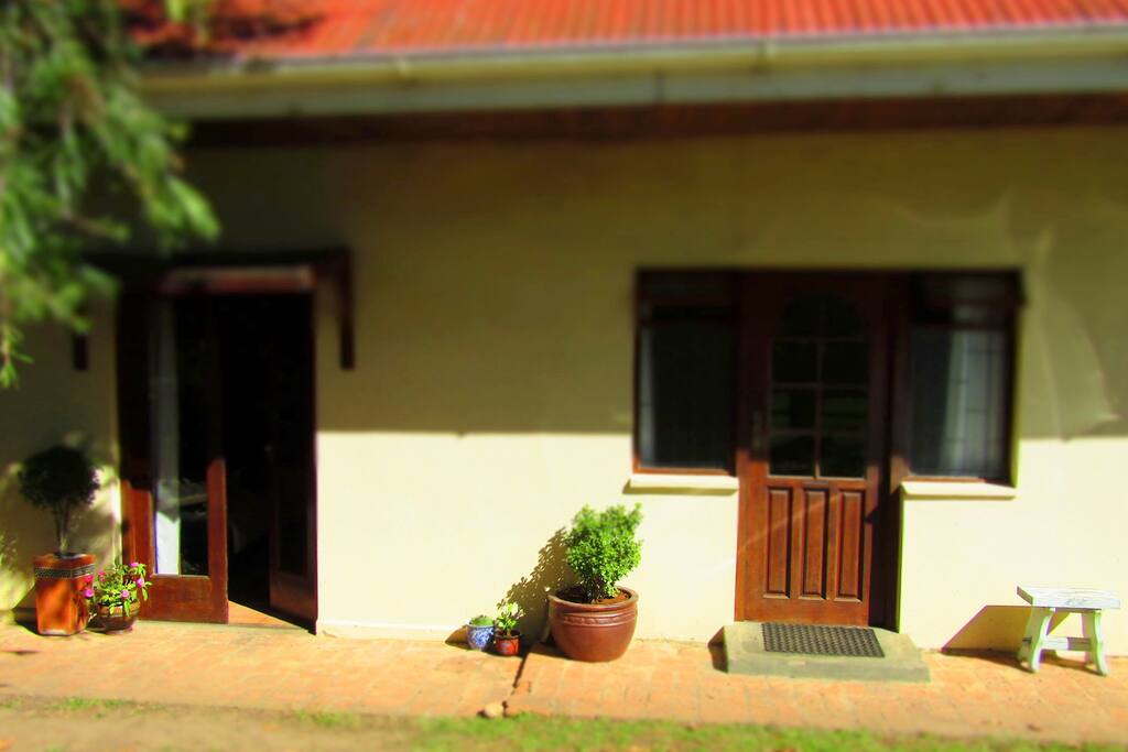 Front door and main bedroom door.