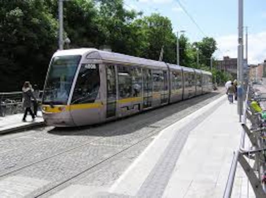 LUAS - fast (15 minutes) and reliable service to St. Stephens Green in the heart of the city.