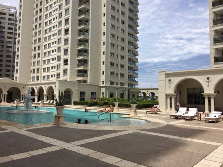 Piscina Exterior con fuente