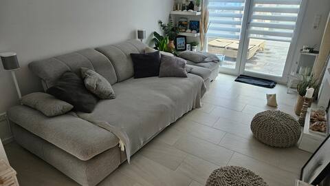 Successful Airbnb property: Beautiful bright apartment near the beach with terrace. in Scharbeutz