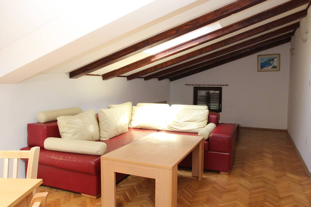 livingroom with couchbed