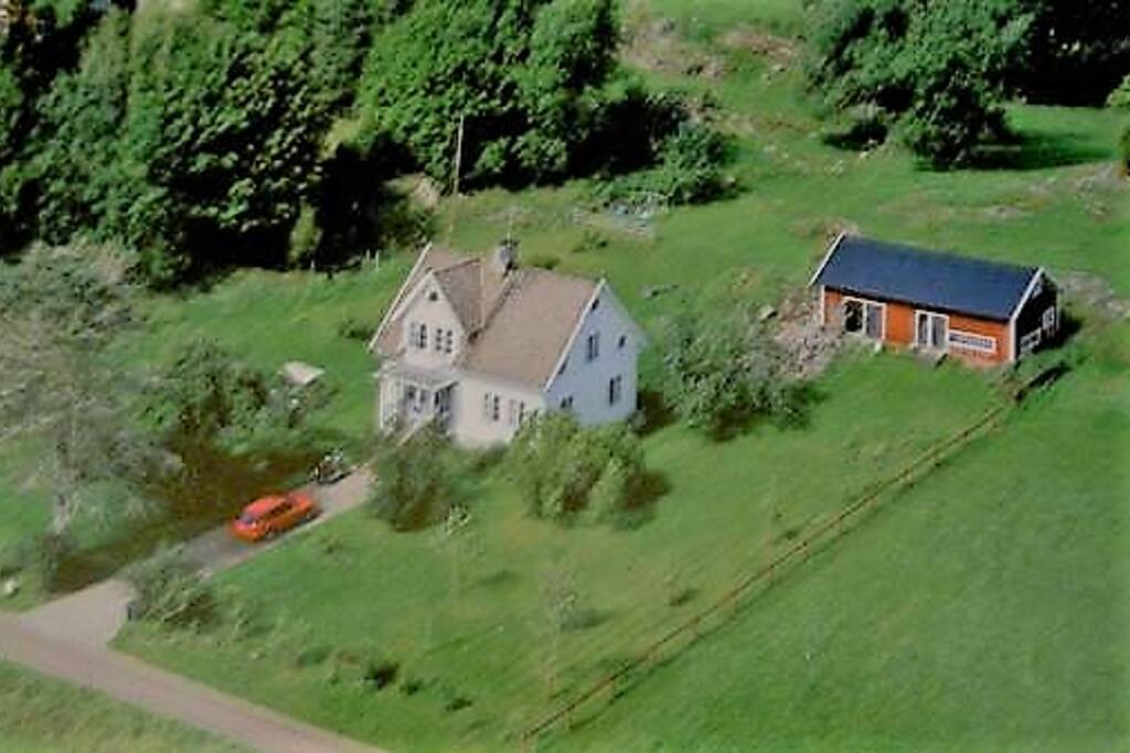 Huset sett från luften