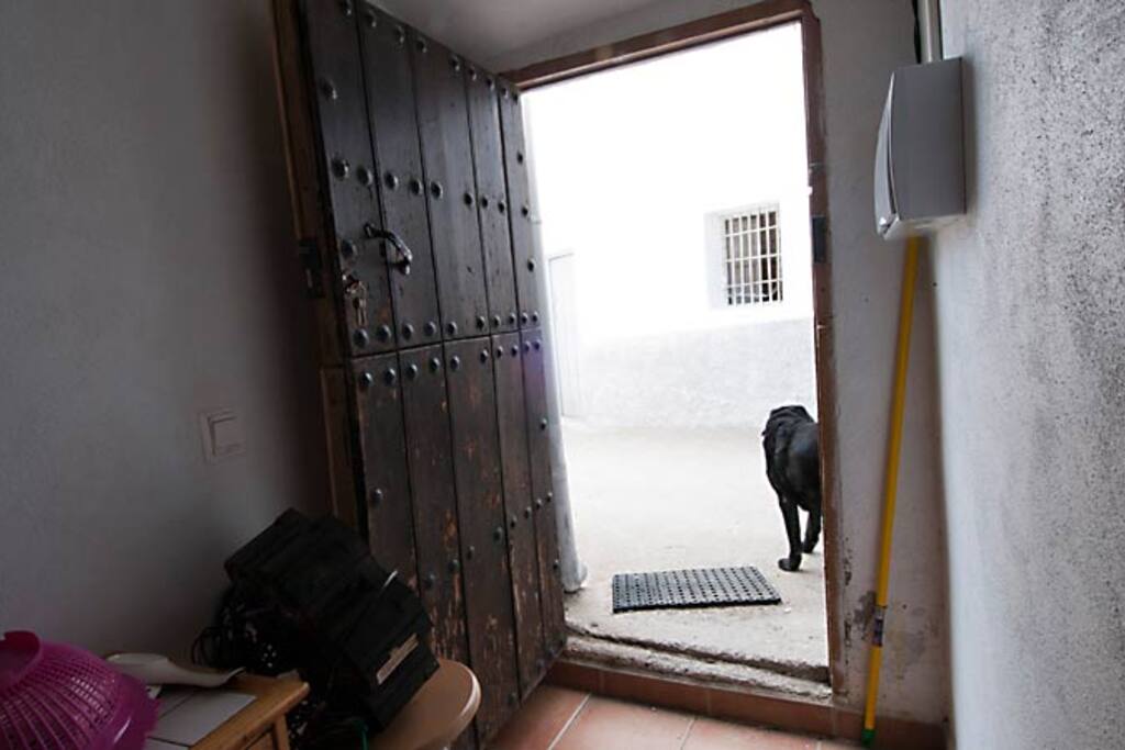 Private access front door from main road