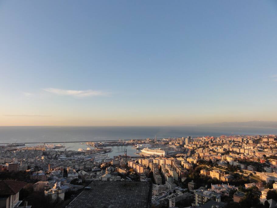 La vista dalla terrazza