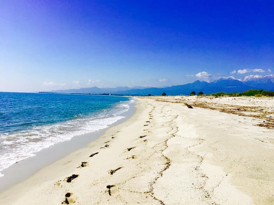 Voici la plage à moins de 5 minutes de l'appartement