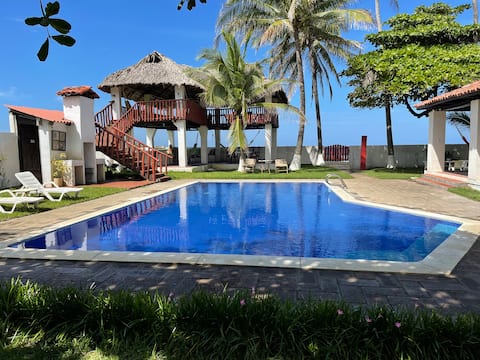 Beach front house with wifi