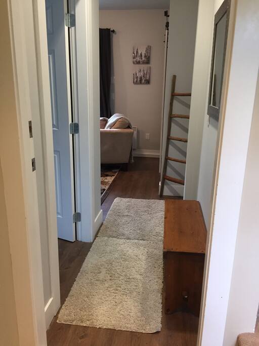downstairs hallway from front entry