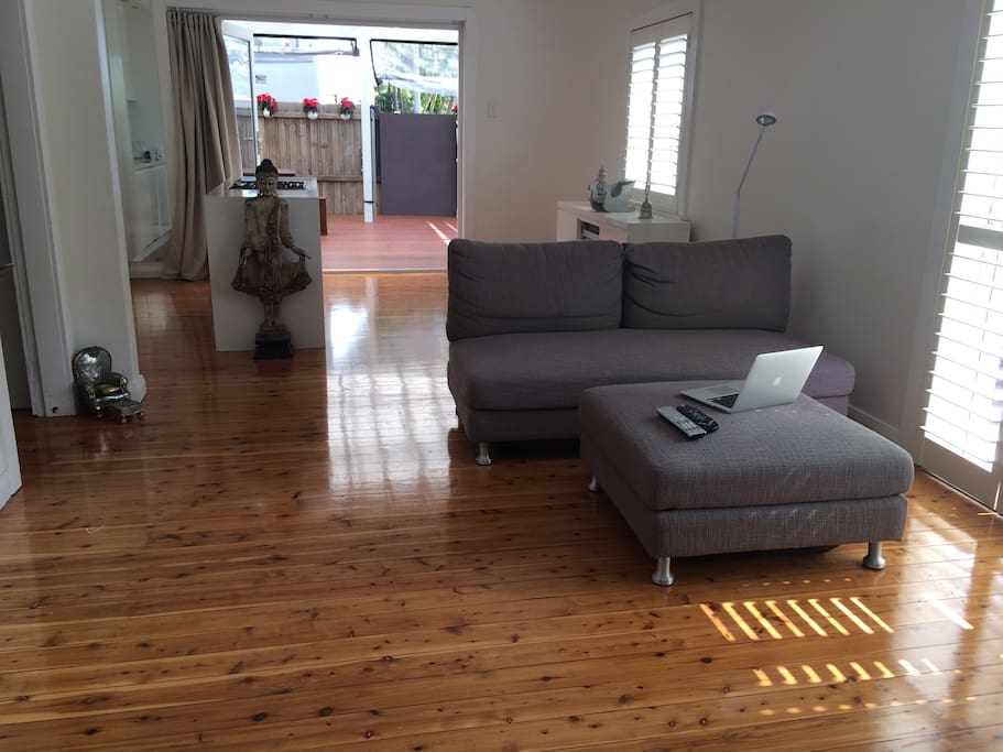 Light-filled open plan living