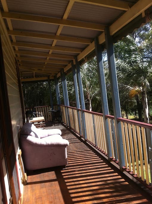 chill out on verandas both side