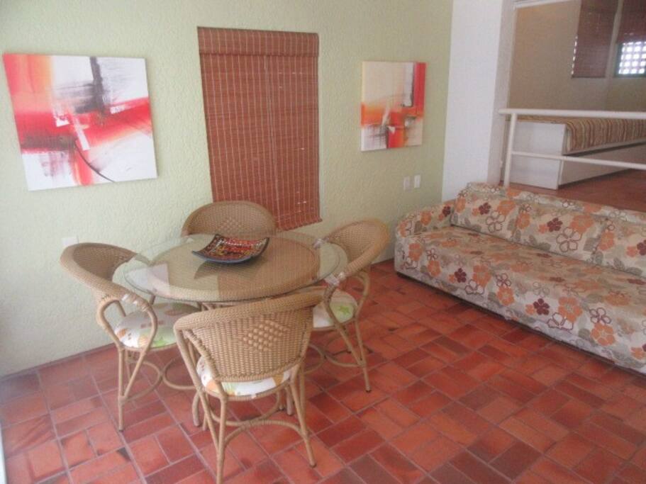 Sala com cozinha conjugada