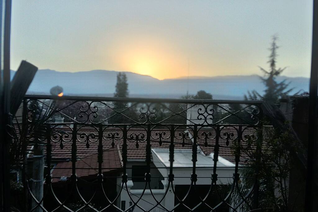 Atardecer desde el balcón