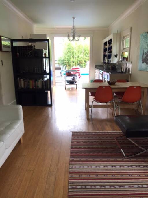 Living, dining & kitchen